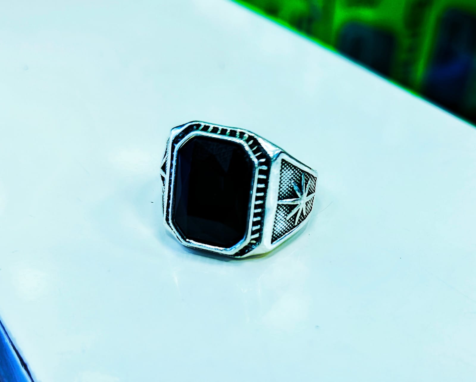 অরজিনাল. আকিক পাথর আংটি -(206)